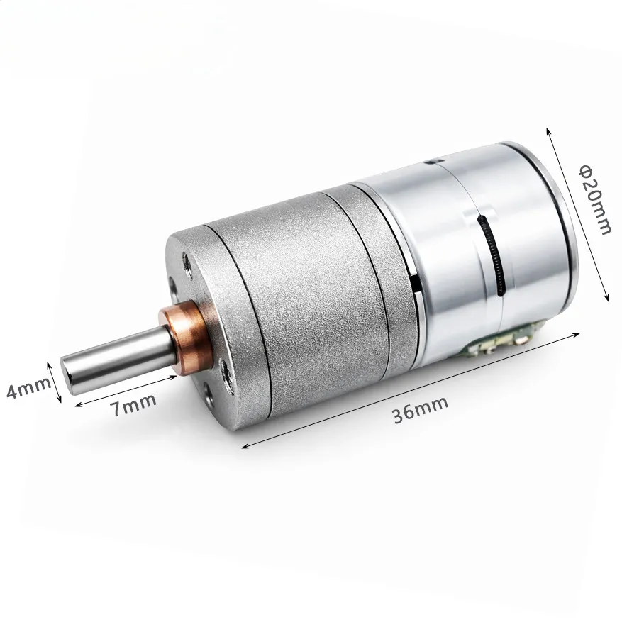 Kechen Motor KC-GM20-20BY 12 V 20 mm spur geared stepper motor technical dimensions drawing for precision automation.