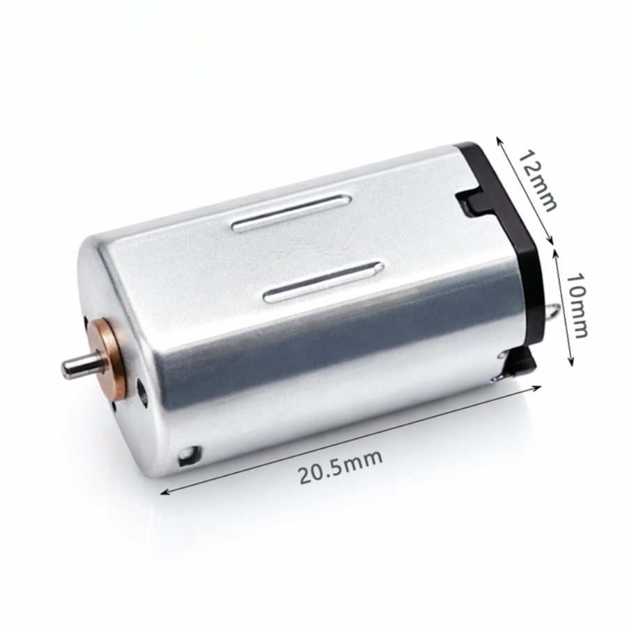 KC-N30 micro DC motor with 12x10x20.5mm dimensions, 3V-12V range, featuring high torque density for industrial automation.