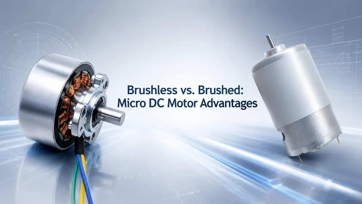 advantages of brushless vs brushed micro dc motors comparison diagram