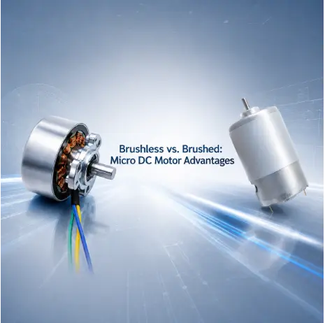 Advantages of brushless vs brushed micro DC motors: internal coil and housing on tech grid for engineers