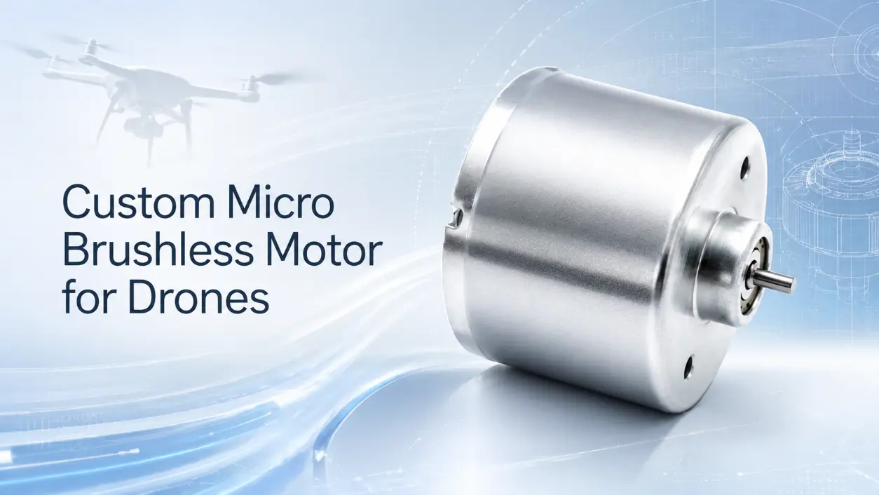 custom micro brushless motor for drones technical view