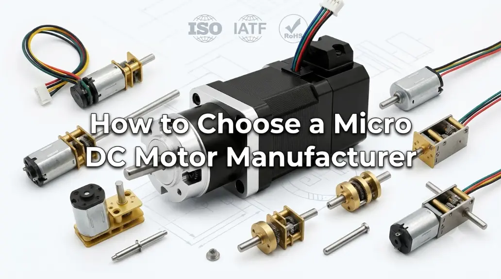 Custom micro DC motor manufacturer selection guide