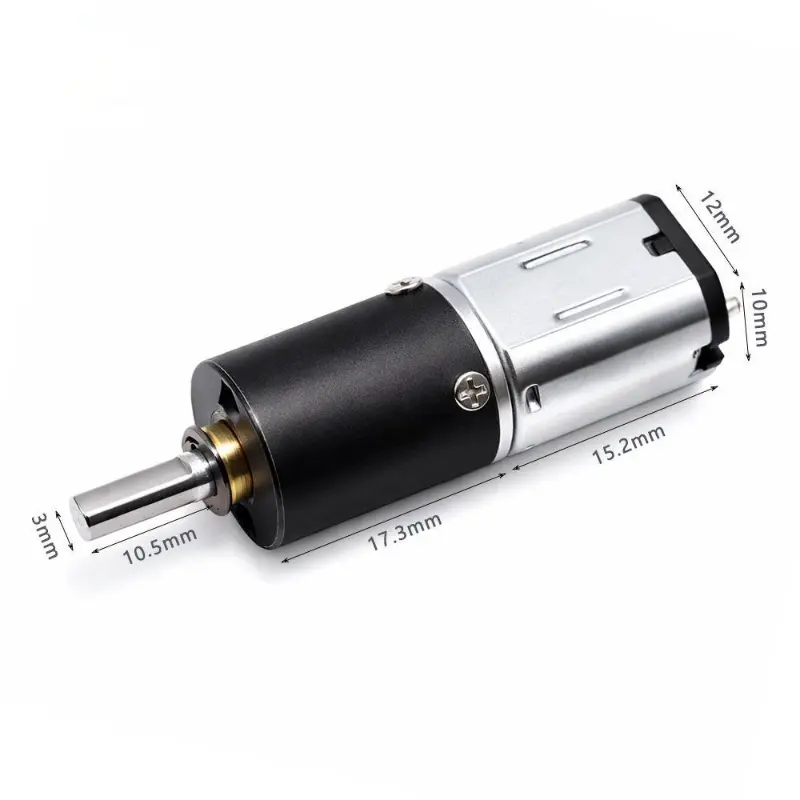 Kechen Motor KC-N20 micro n20 gear motor with 3mm D-shaft and 12mm gearbox dimensions for precision robotics.