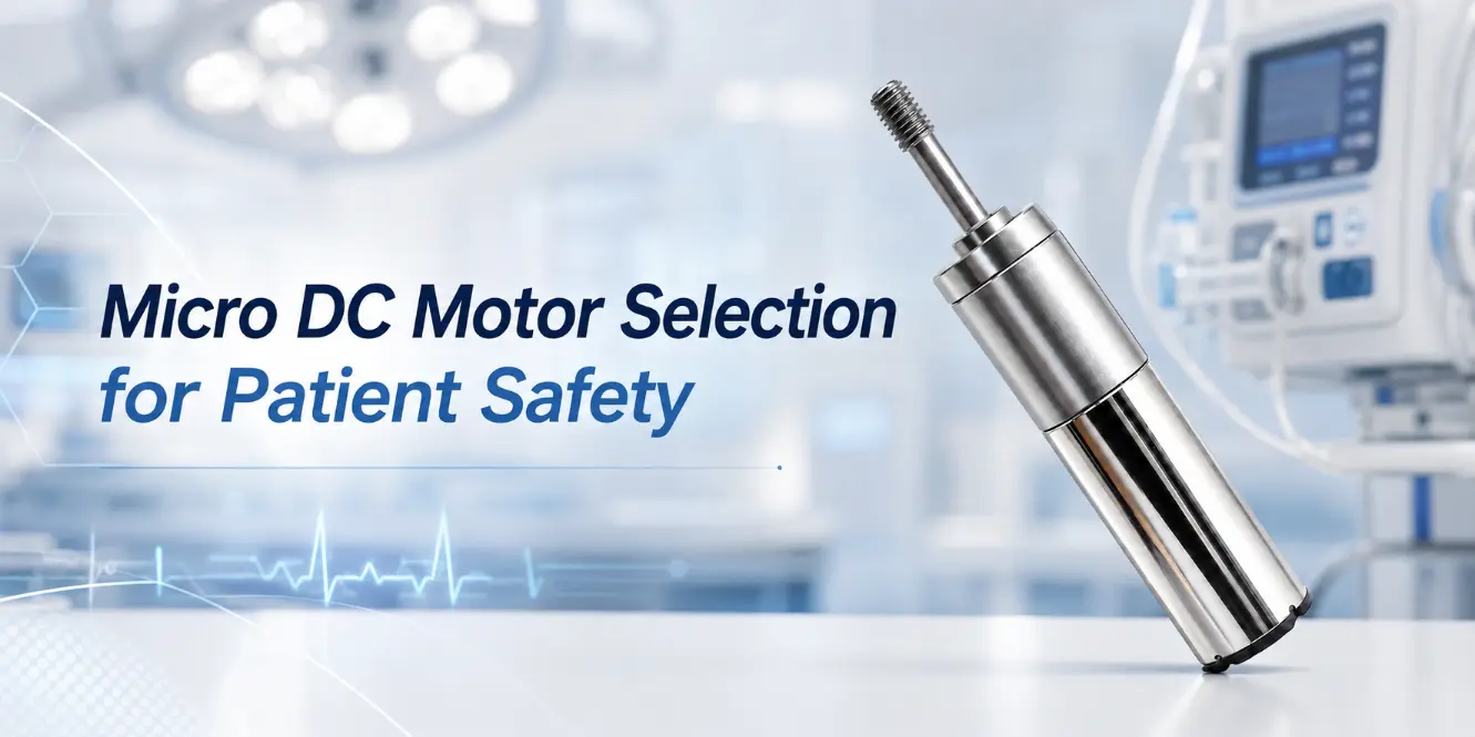 micro DC motor for medical devices