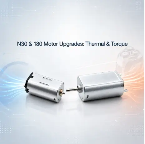 180 motor n30 motor side-by-side view with thermal lines for grooming hardware designers.