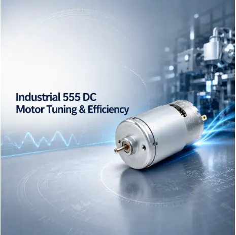 555 dc motor for industrial tuning showing efficiency waveforms for electrical engineers.