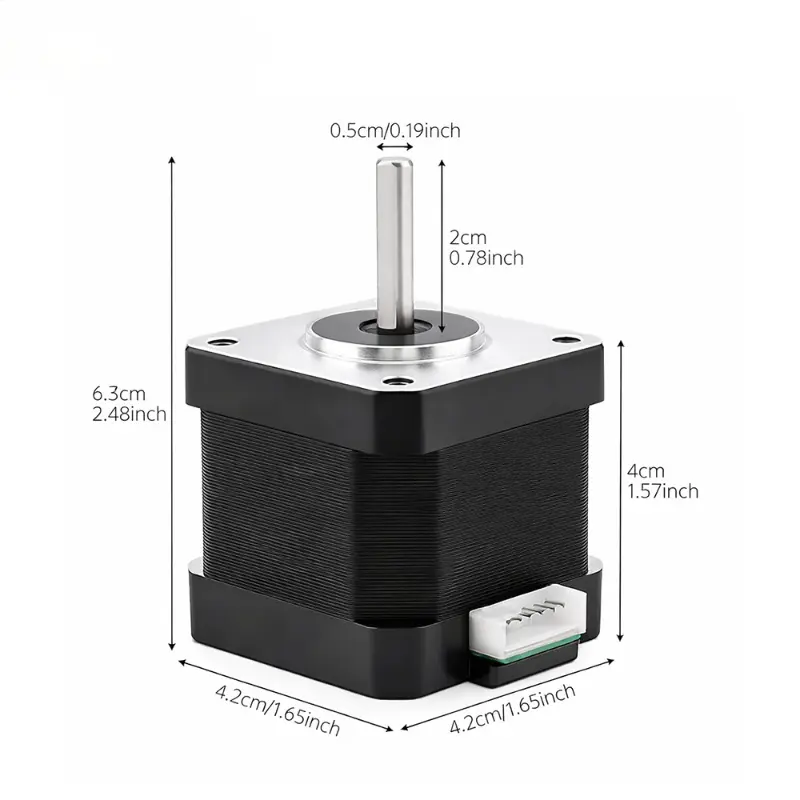 Kechen Motor NEMA 17 42 40 bipolar stepper motor with 1 A current, 3.4 kg·cm holding torque and 5 mm D-shaft for CNC.