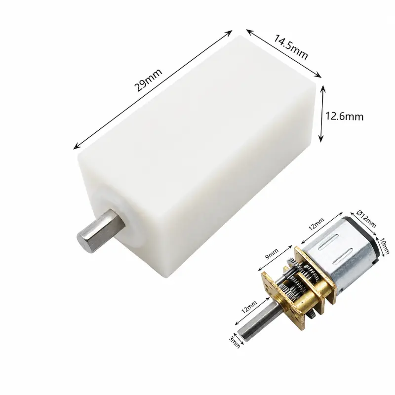 Kechen Motor N20 gear motor GM12 features technical drawing with dimensions 29x14.5mm for engineering specification.