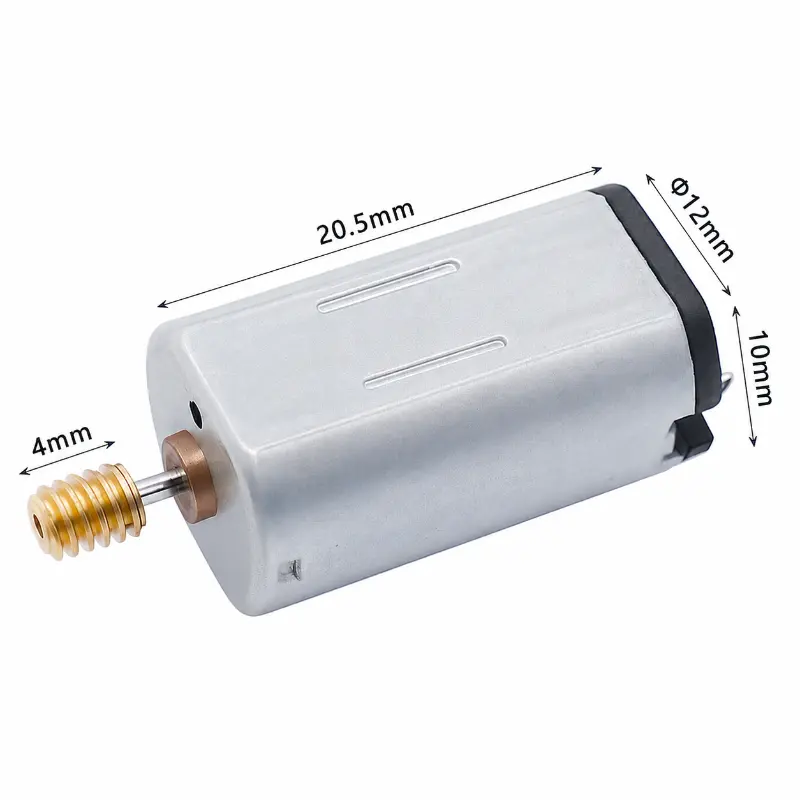 Kechen Motor N30 gear motor KC-N30-10150-5.0V technical dimensions drawing showing 12mm diameter and 20.5mm length.