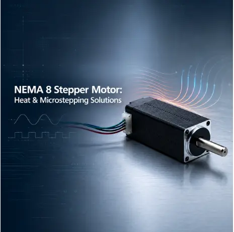 nema 8 stepper motor with thermal waves and technical background for engineers checking motion