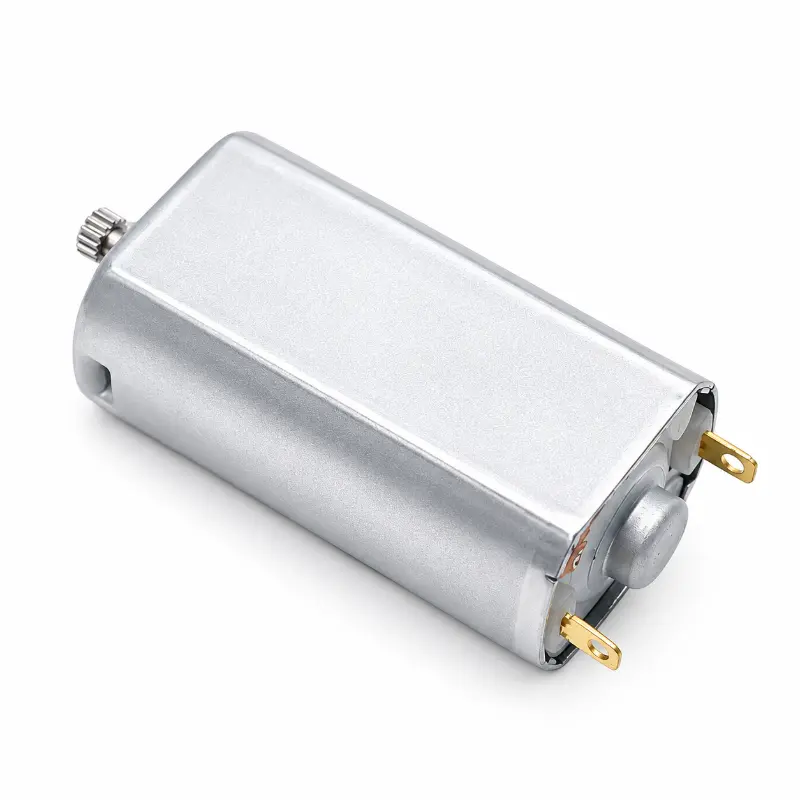 Kechen Motor small DC motor, 050 brushed design with metal starter gear and rear terminals for compact OEM drive assemblies.