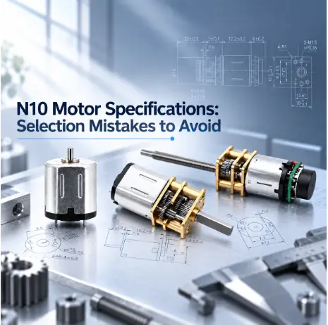N10 motor specifications, motors on a workbench for engineers.